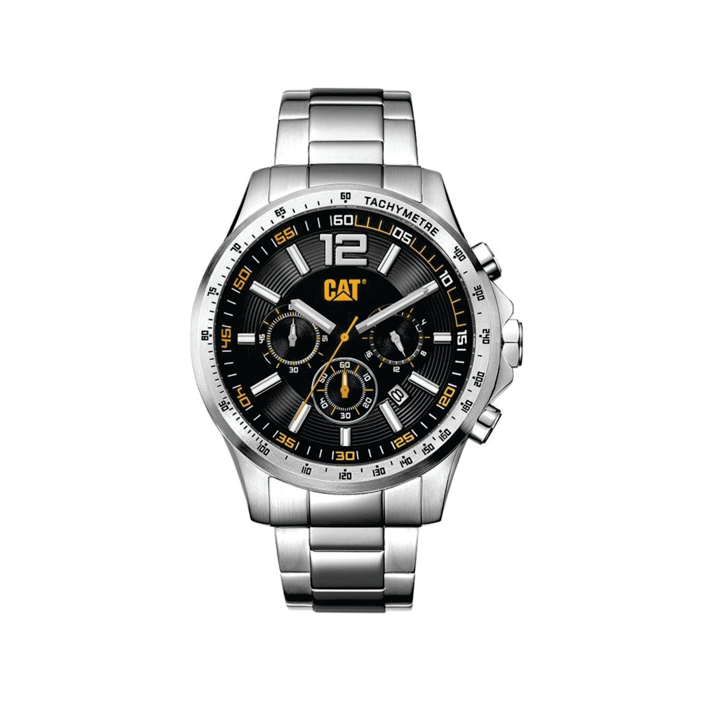 Boston Chrono Watch Black/Yellow - Steel