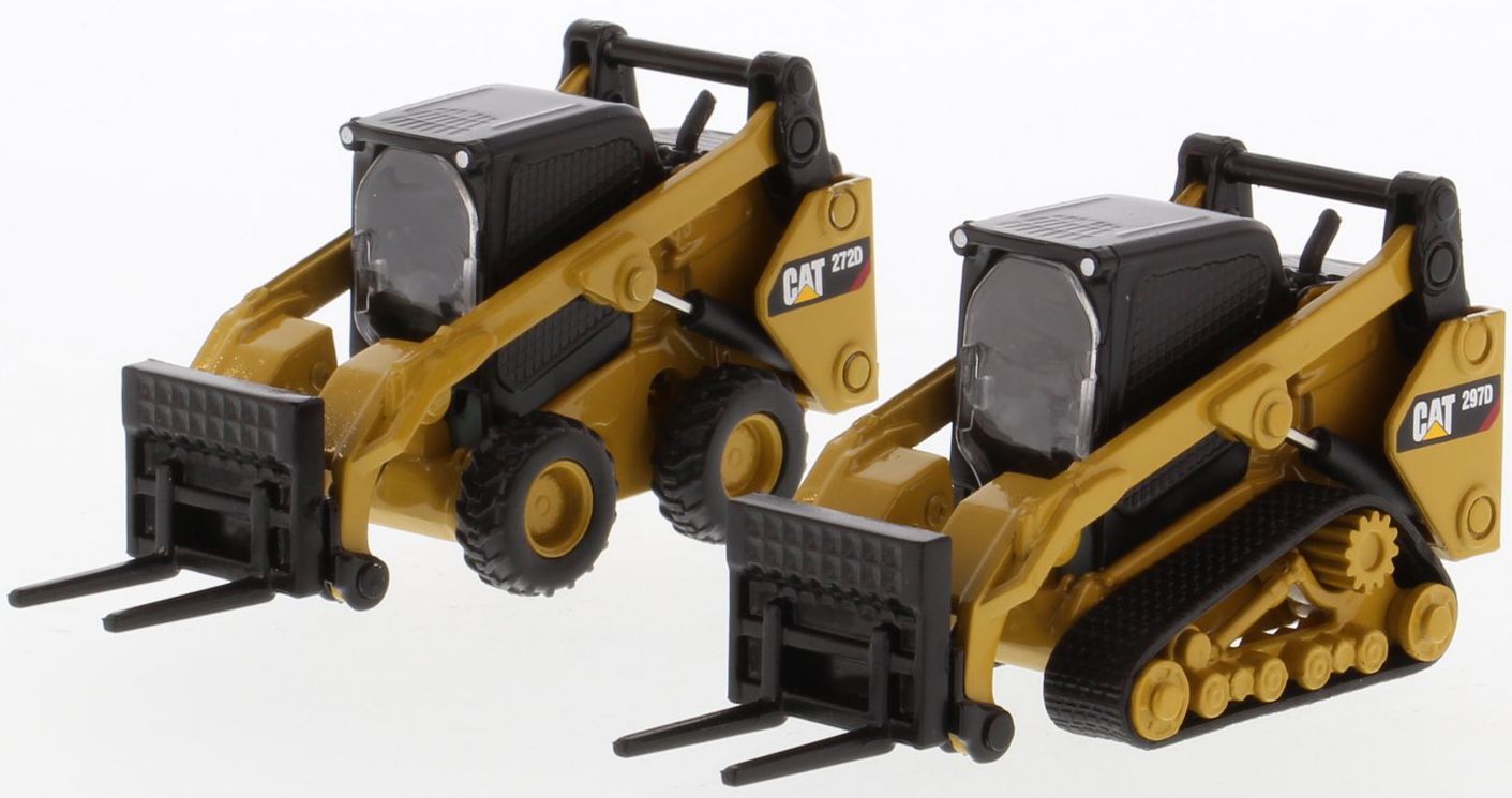 Cat Diecast 1:64 272D2 Steer & 297D2 Track Loader