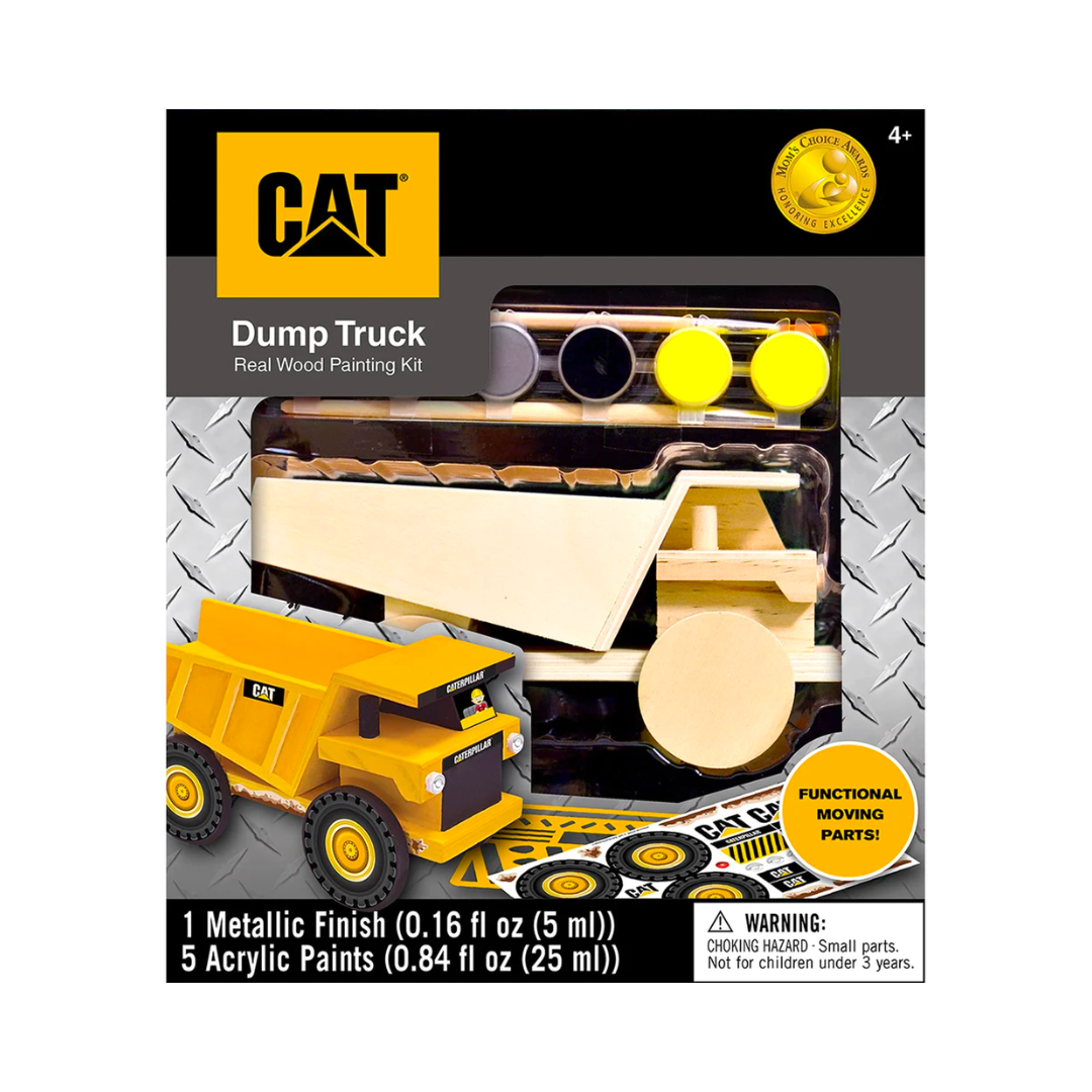 Cat Dump Truck Wood Paint Kit Earthmoving Machines