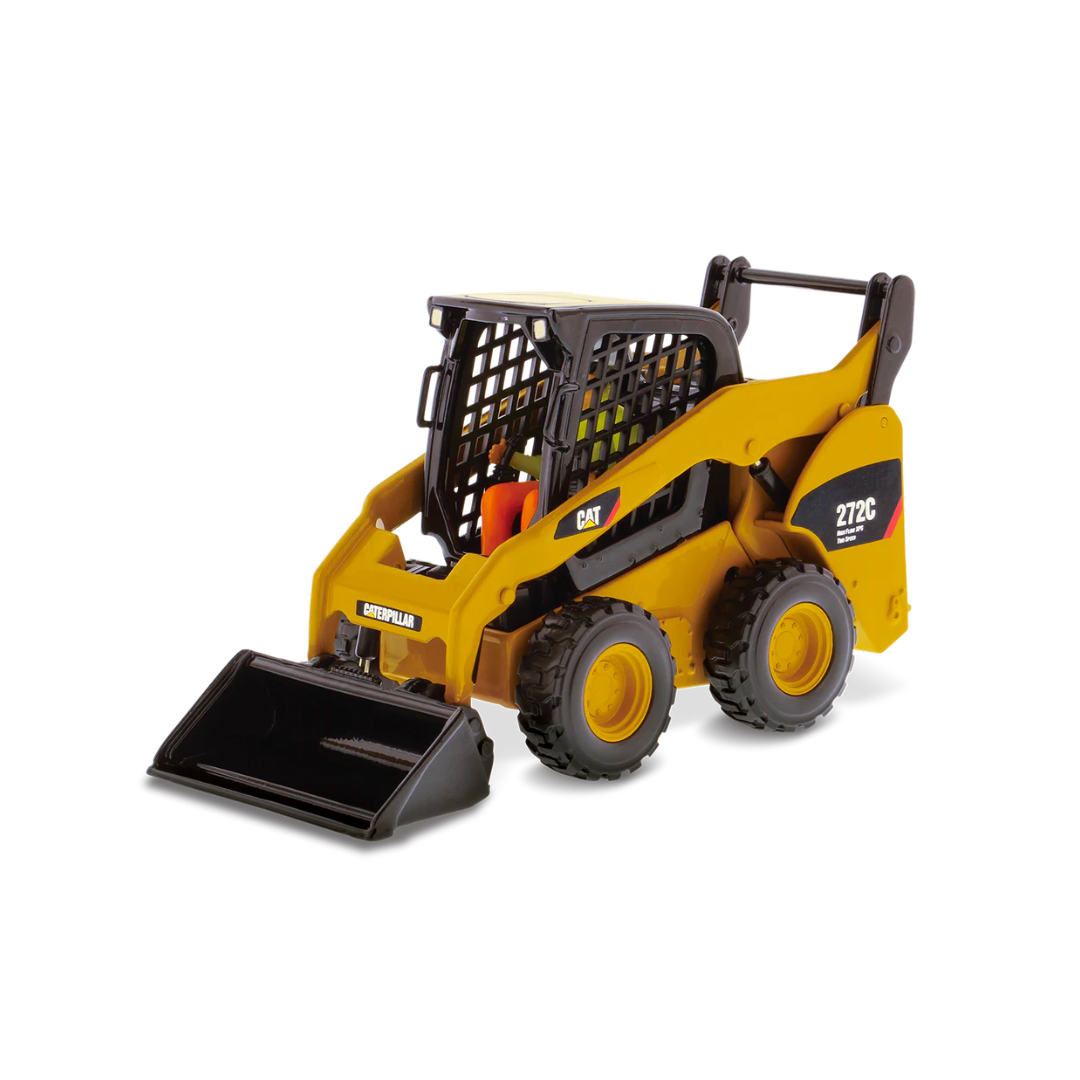 Cat Diecast 272C Skid Steer Loader with work tools 1:32 Scale