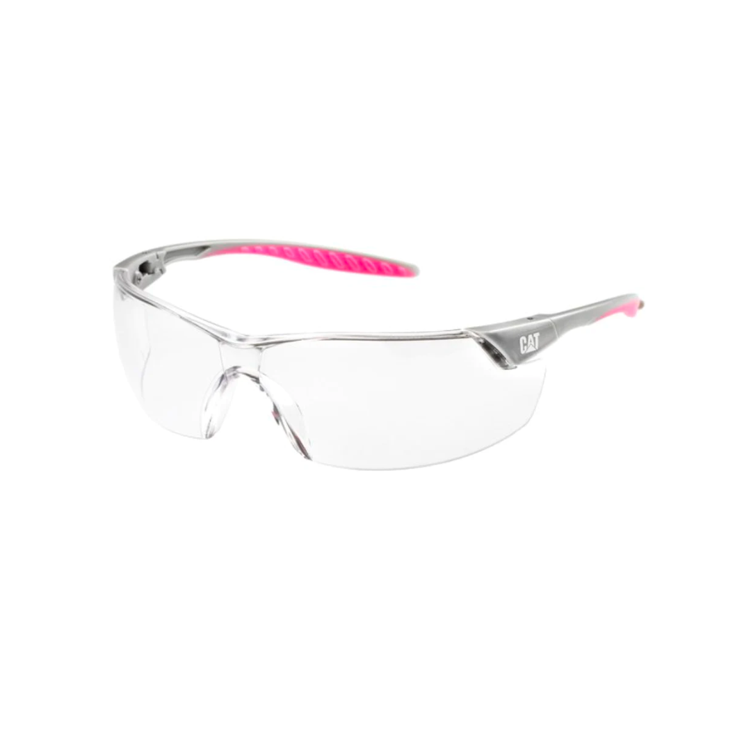 Cat Rebel Safety Pink Glasses Clear Anti-Fog